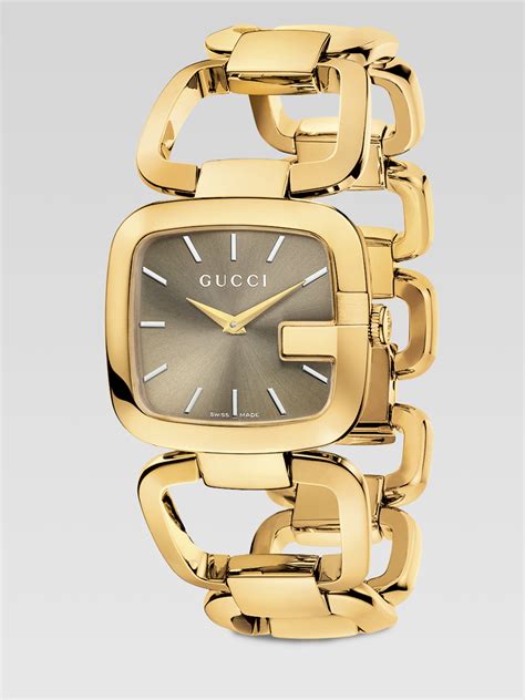 gucci gold bracelet watch|ladies gold Gucci watches.